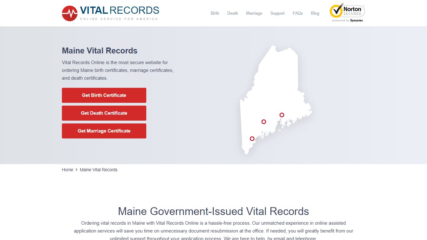 Maine Vital Records - Vital Records Online