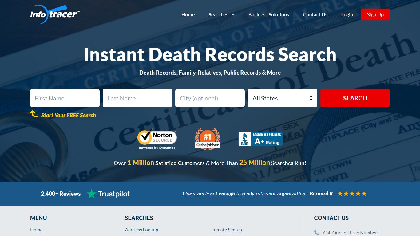 Free Death Records Scan - Find Death and Burial Records ...